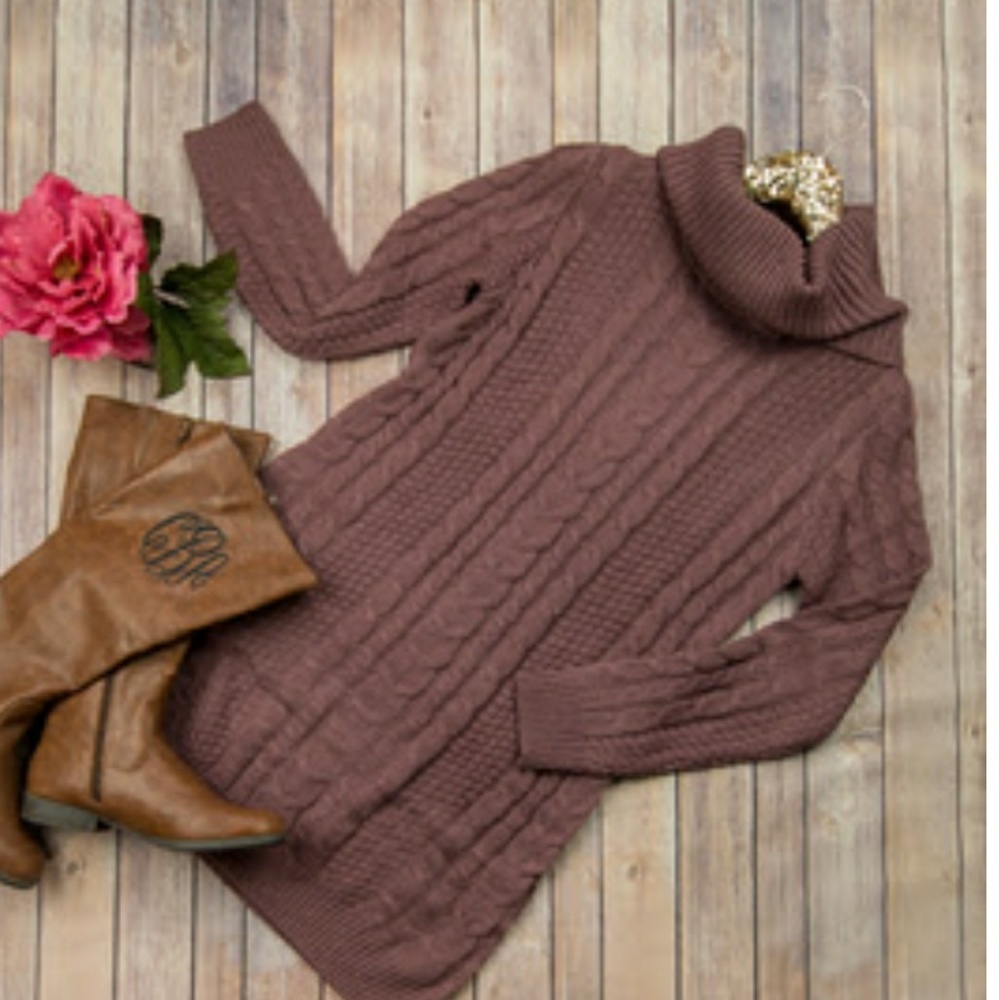 Wine Mauve Sweater Dress! NEVER WORN!